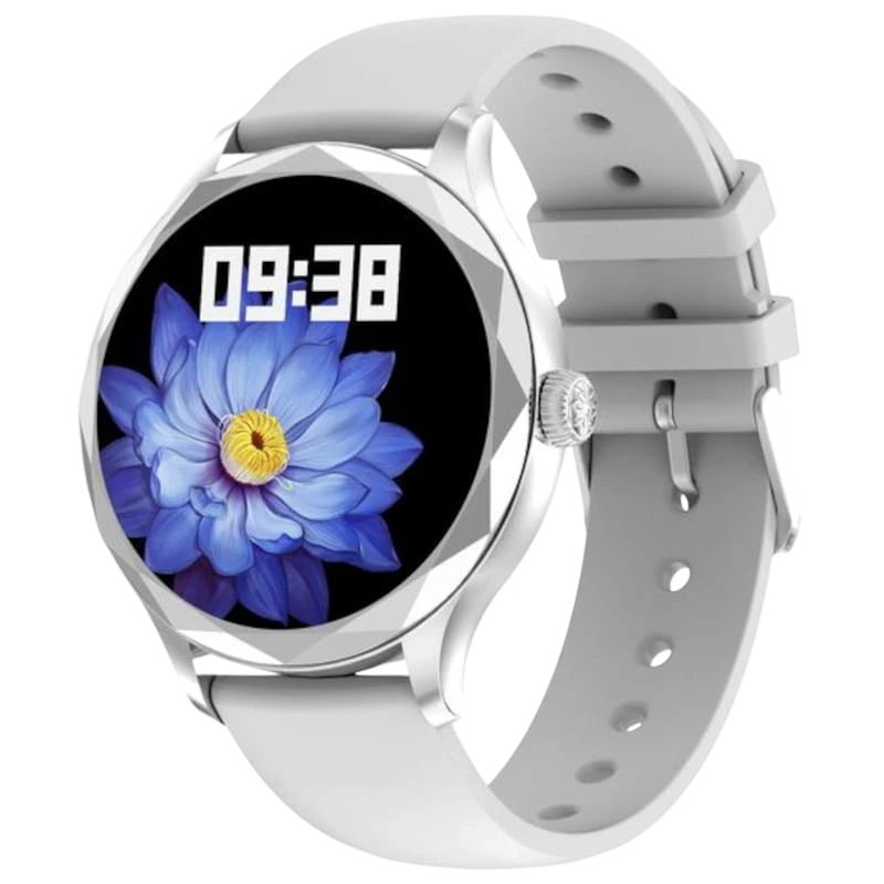 DT NO.1 DT Diamond Plata 1,3 pulgadas 4 días Smartwatch