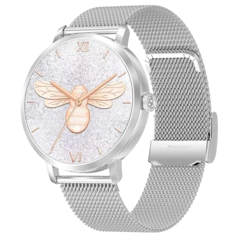 DT NO.1 DT S Plata Correa Metálica 1,3 pulgadas AMOLED 5 días +150 deportes IP68 Smartwatch