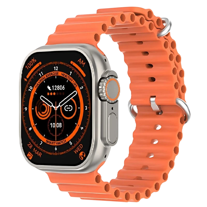 DT NO.1 Ultra 3 Pro Naranja 2,04 pulgadas AMOLED NFC IP68 Smartwatch
