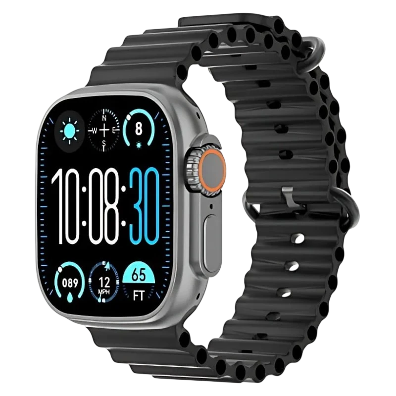 DT NO.1 Ultra 3 Pro Negro 2,04 pulgadas AMOLED NFC IP68 Smartwatch