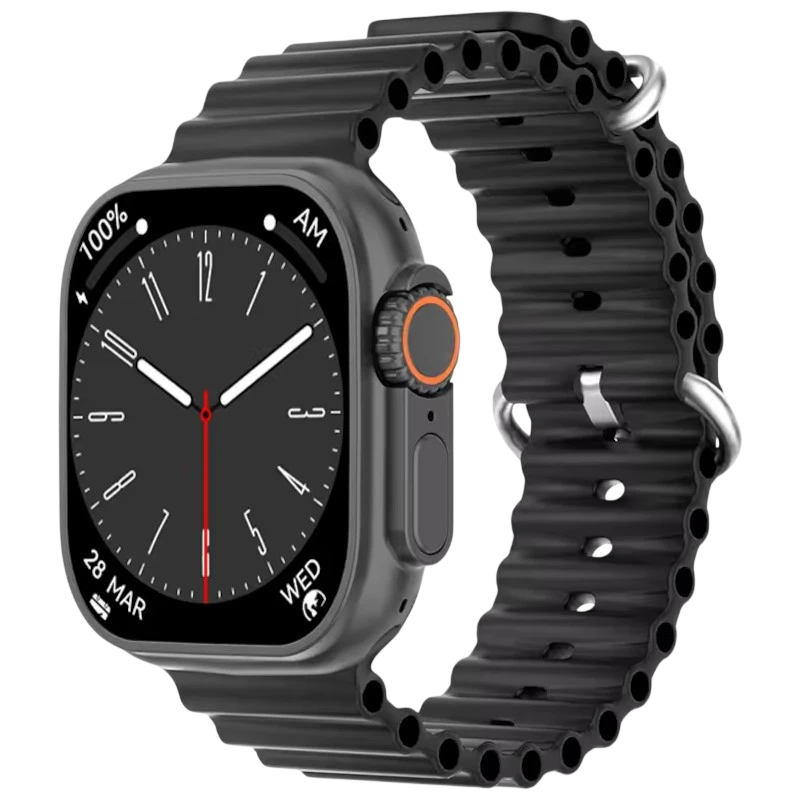 DT NO.1 V9 Ultra 2 Negro 2,1 pulgadas AMOLED GPS NFC 15 días IP68 Smartwatch