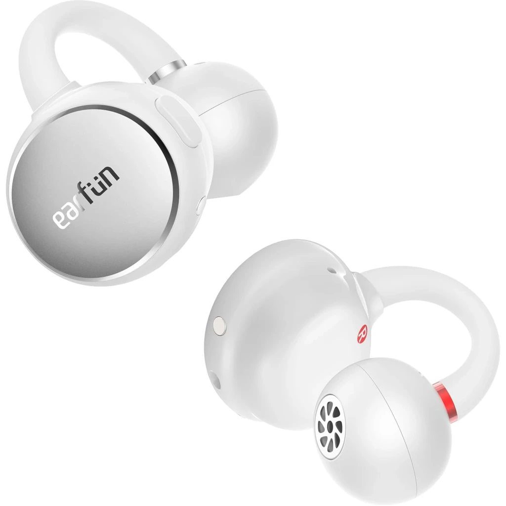 EarFun Clip Gris/Blanco Bluetooth 6.0 40h IP55 Multipunto Auriculares inalámbricos