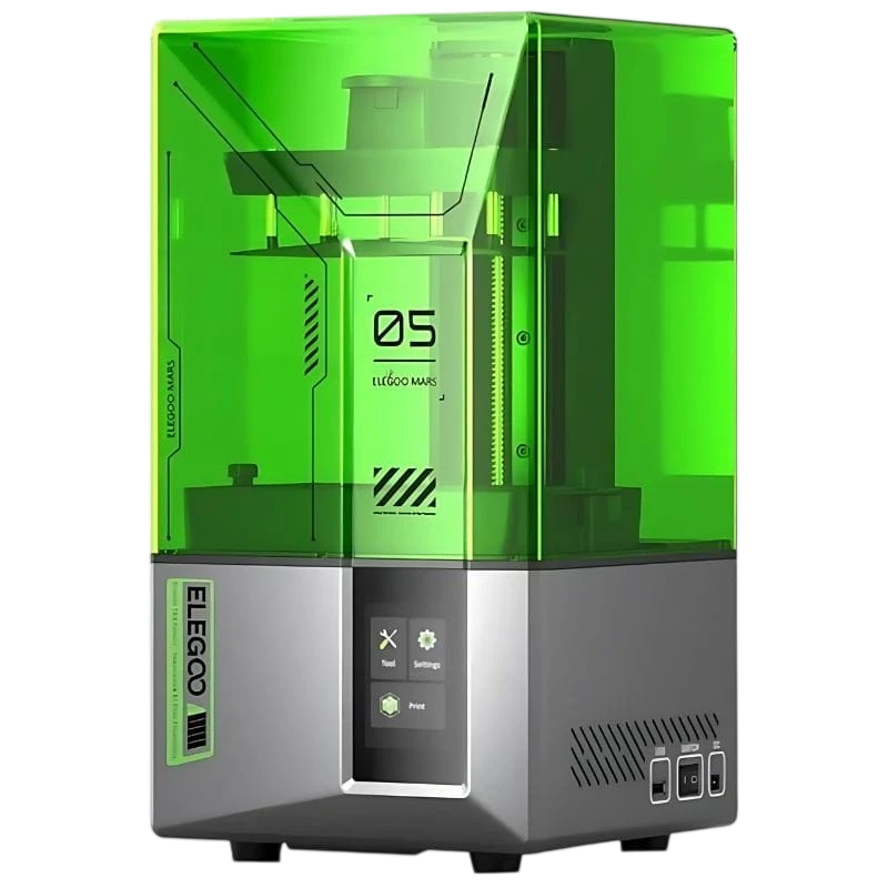 ELEGOO Mars 5 Mono LCD HD 4K Velocidad 77mm/h Tamaño de impresión 6.6 Pulgadas Nivelación Automática de resina Impresora 3D