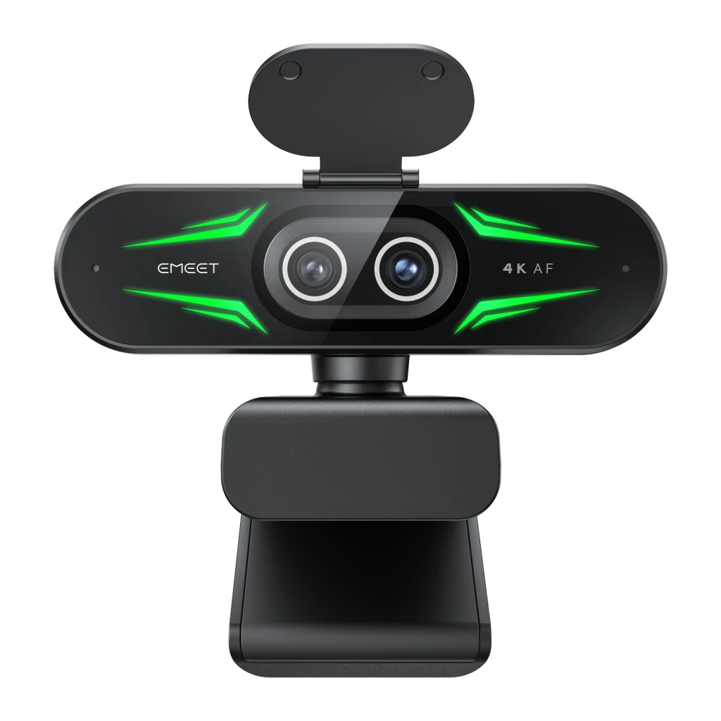 EMEET SmartCam C60E 4K Dual 30fps 2 Micrófonos 1080p 60fps Negro autoenfoque Webcam