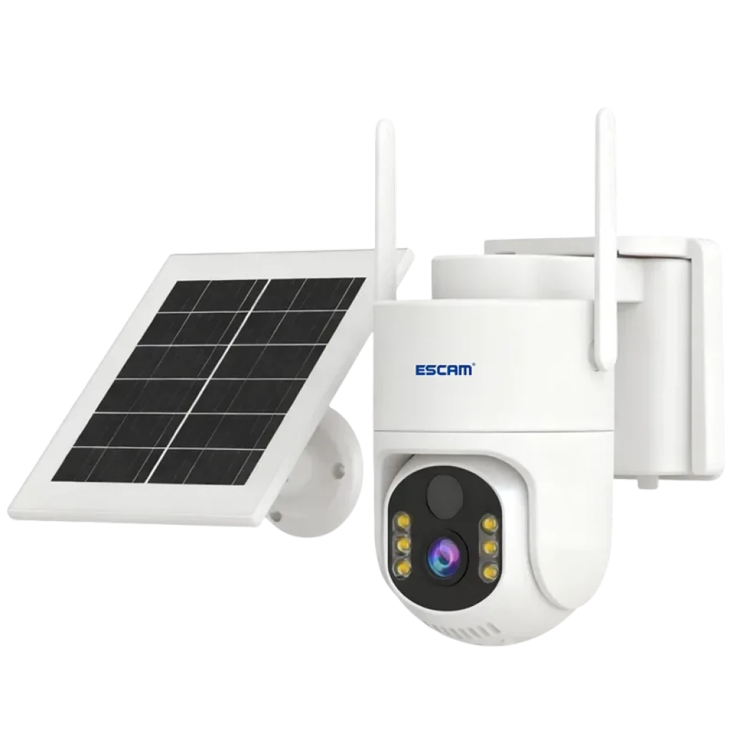 Escam QFS71 3MP 4G Solar visión nocturna PTZ audio bidireccional Cámara de vigilancia