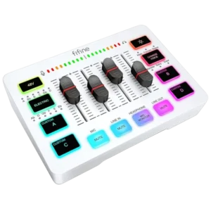 Fifine SC3 Blanco - Mezclador de audio