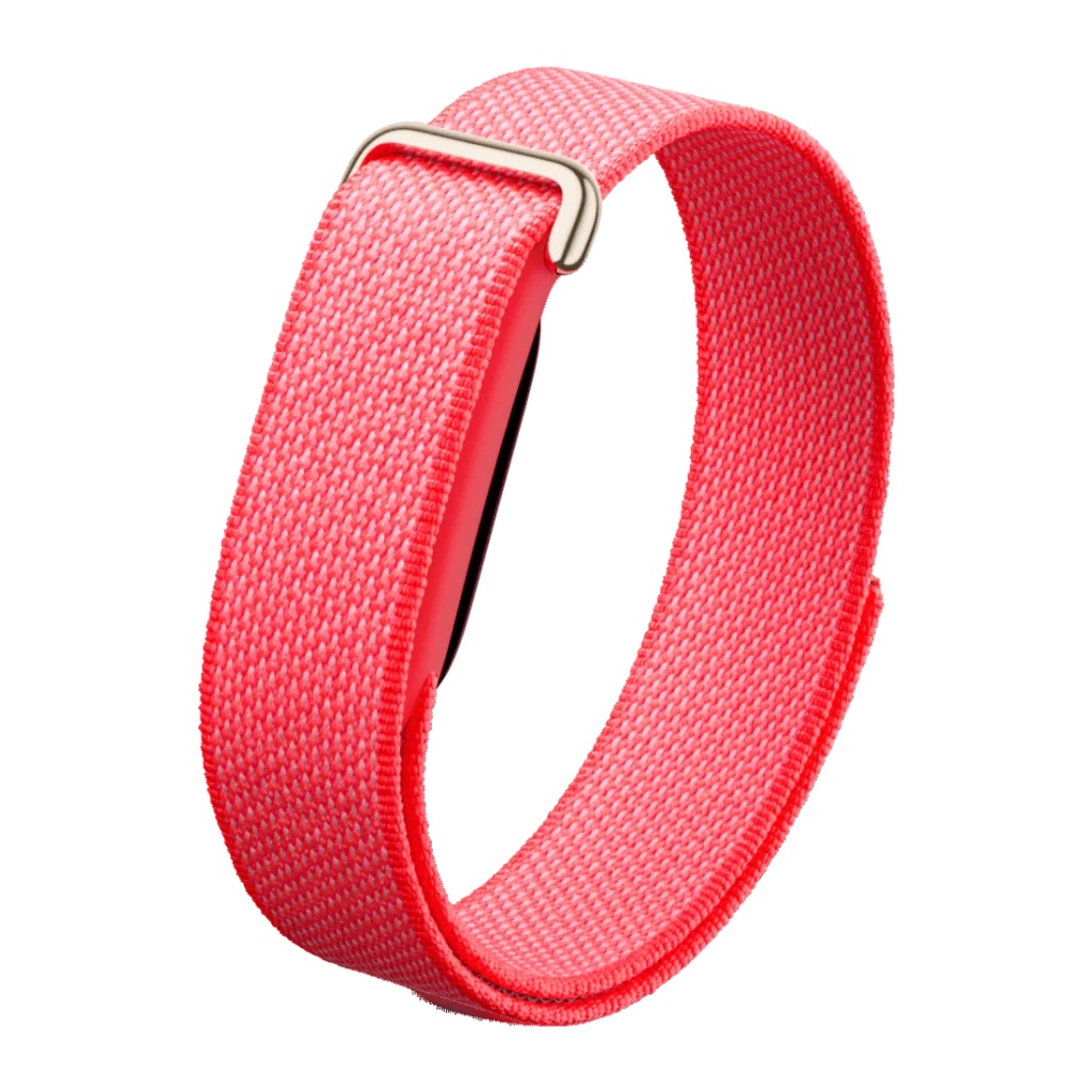 Fitbit Air Berry Rojo Frecuencia Cardíaca SpO2 Temperatura Piel 7 días 50m Pulsera de actividad