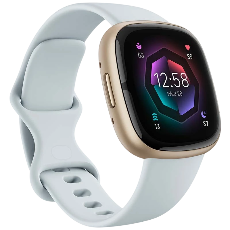 Fitbit Sense 2 Azul Niebla / Aluminio Dorado GPS NFC 6 días +40 deportes 5ATM Smartwatch