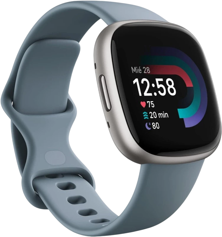 Fitbit Versa 4 Platino GPS NFC 6 días +40 deportes 5ATM Smartwatch