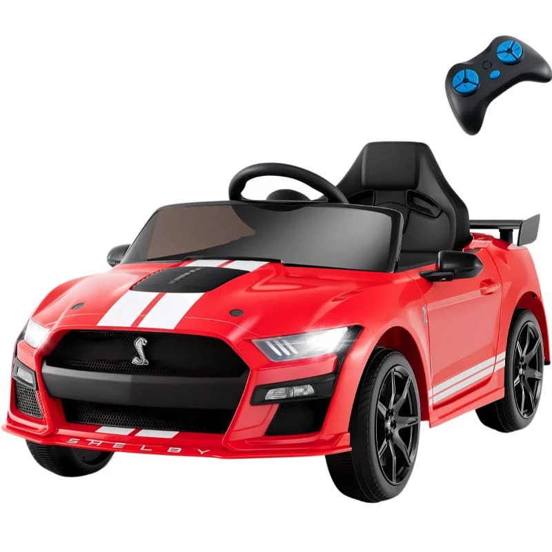 Ford Mustang Shelby GT 500 12V Rojo 2 motores 30kg Coche eléctrico para niños
