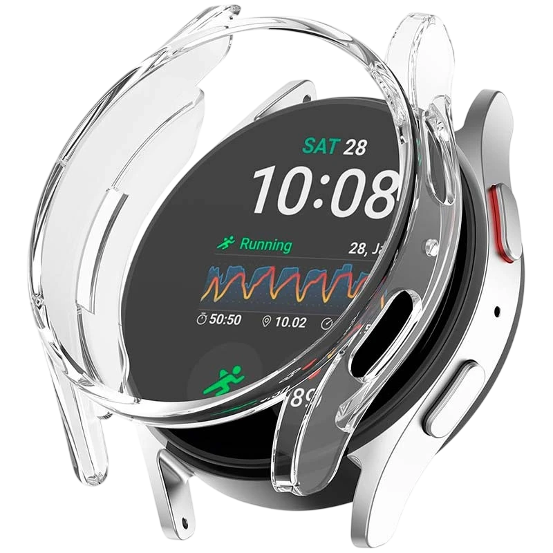 Funda PC + Cristal Templado Samsung Galaxy Watch Ultra 2 Transparente