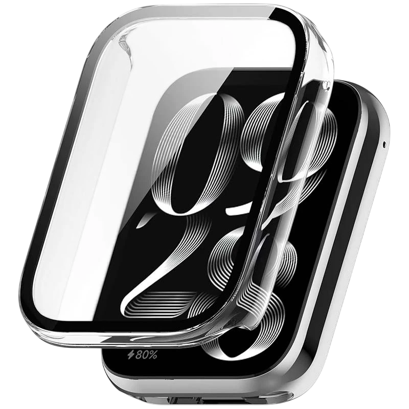 Funda PC + Cristal Templado Xiaomi Mi Smart Band 8 Pro Transparente