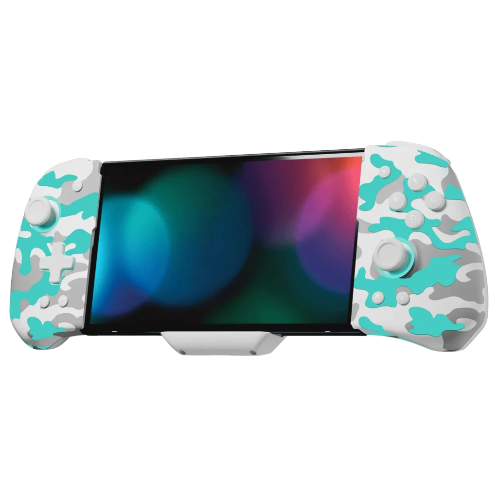 FUNLAB Luminpad Wireless Gripcon Camuflaje Blanco para Switch/Switch OLED botones programables Mando inalámbrico