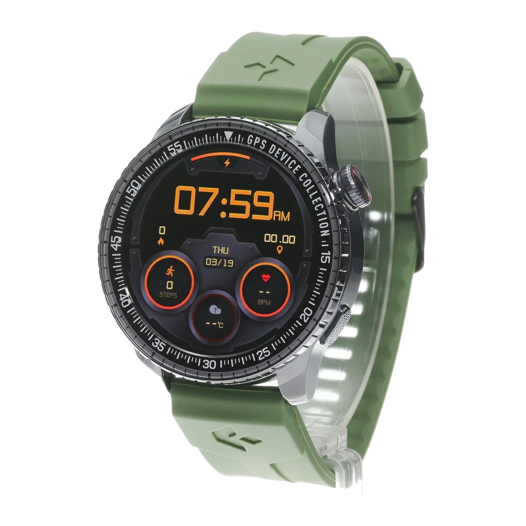 Garett Compass 48 mm Negro 1,43 pulgadas AMOLED GPS Llamadas Bluetooth 5 días +100 deportes 5ATM Smartwatch