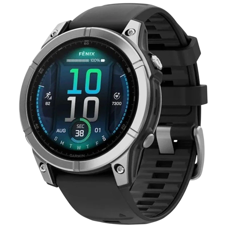 Garmin Fenix E 47 mm Acero Negro 1,3 pulgadas AMOLED GPS NFC 16 días 10ATM Smartwatch