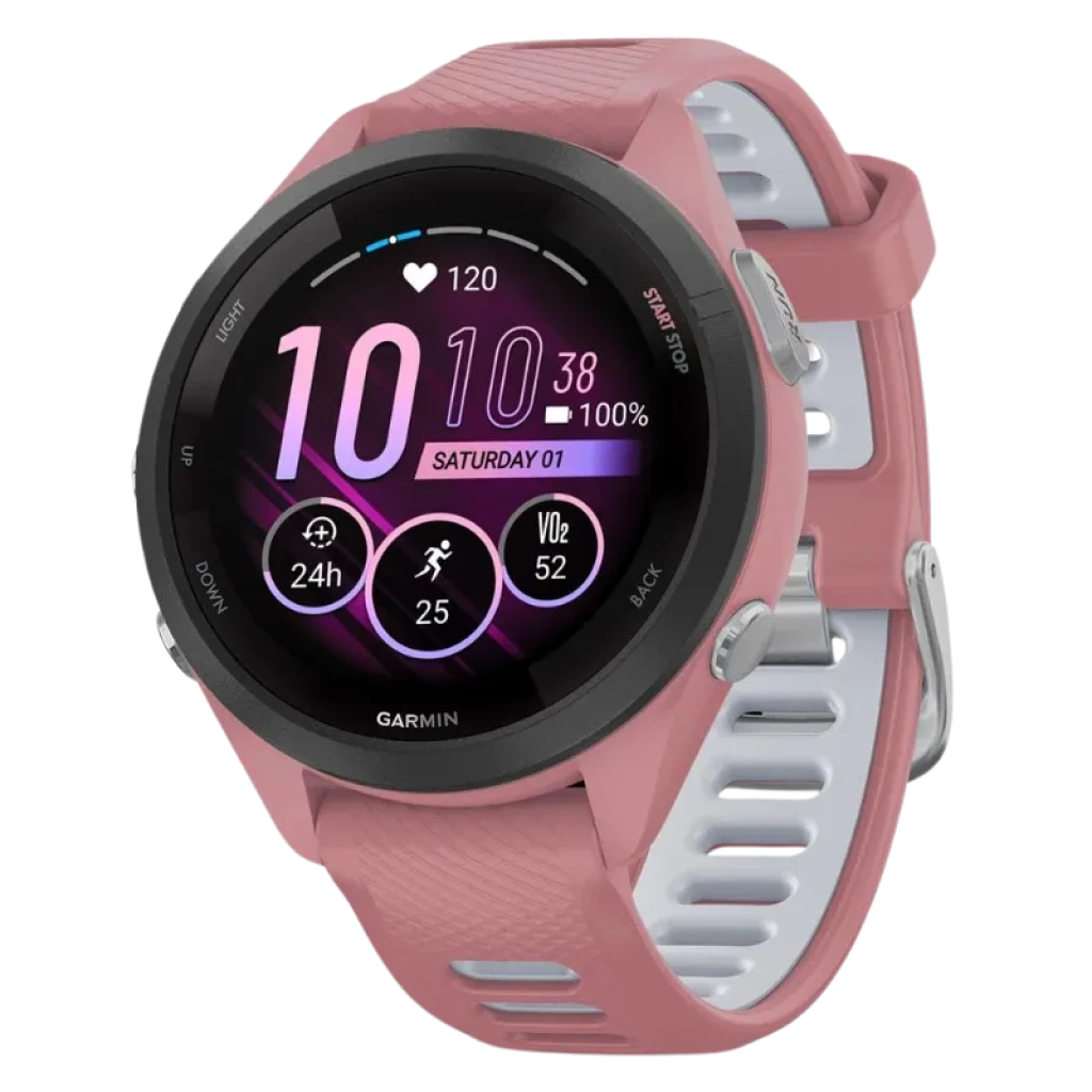 Garmin Forerunner 265S Rosa/Blanco 1,1 pulgadas AMOLED NFC 15 días 5ATM Smartwatch