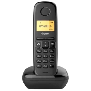 Gigaset A270 DECT/analógico Negro identificador de llamadas manos libres 18h de conversación Teléfono inalámbrico