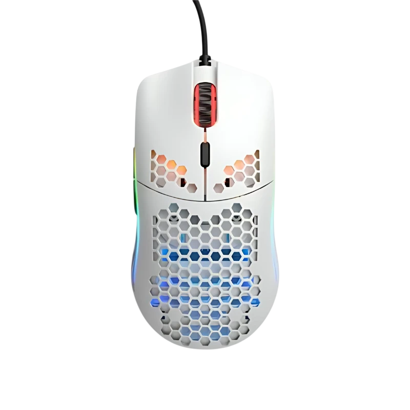Glorious Model O Minus 3200 DPI Blanco 6 botones USB 58 g Ratón