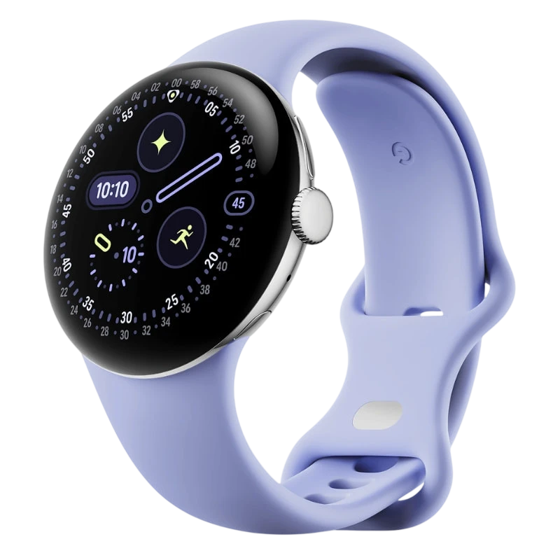 Google Pixel Watch 4 41 mm Plata Correa Lila AMOLED GPS NFC 5ATM