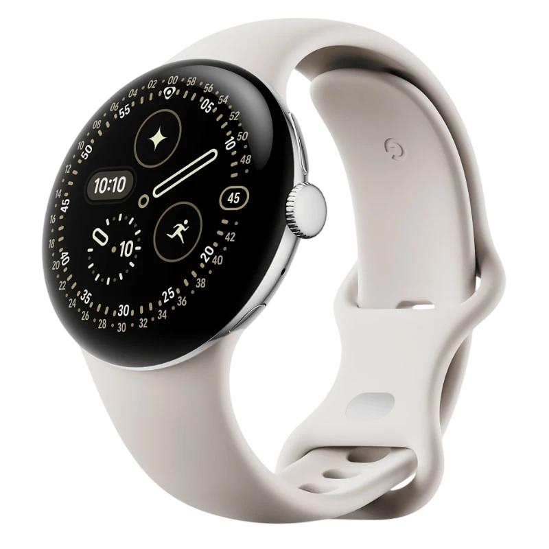 Google Pixel Watch 4 41 mm Plata Correa Porcelana AMOLED GPS NFC 5ATM