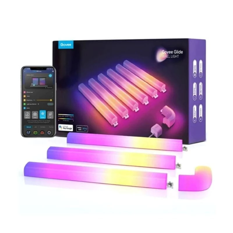 Govee H6062 Glide 6+1 Luz de Pared compatible con Google Lámpara inteligente