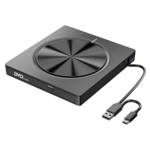 Grabadora de CD/DVD Externa 8 en 1 con USB-C/A/MicroSD