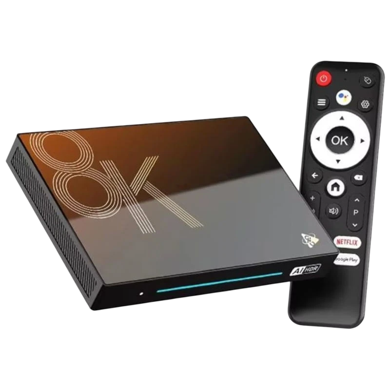 H96 Max M9S 4GB/32GB Negro Android 14 8K WiFi 6 Bluetooth RK3576 Gigabit TV Box