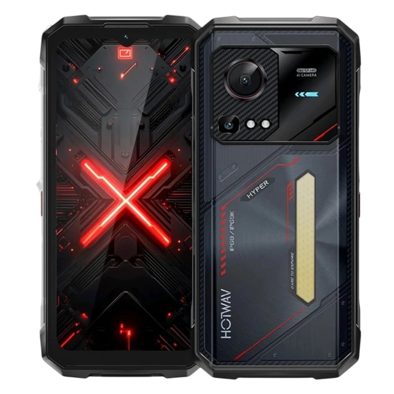 Hotwav Hyper 7s 5G 4GB/256GB Negro Rugged IP68/IP69K 6,6 pulgadas IPS 120Hz 24MP 10800mAh 20W NFC
