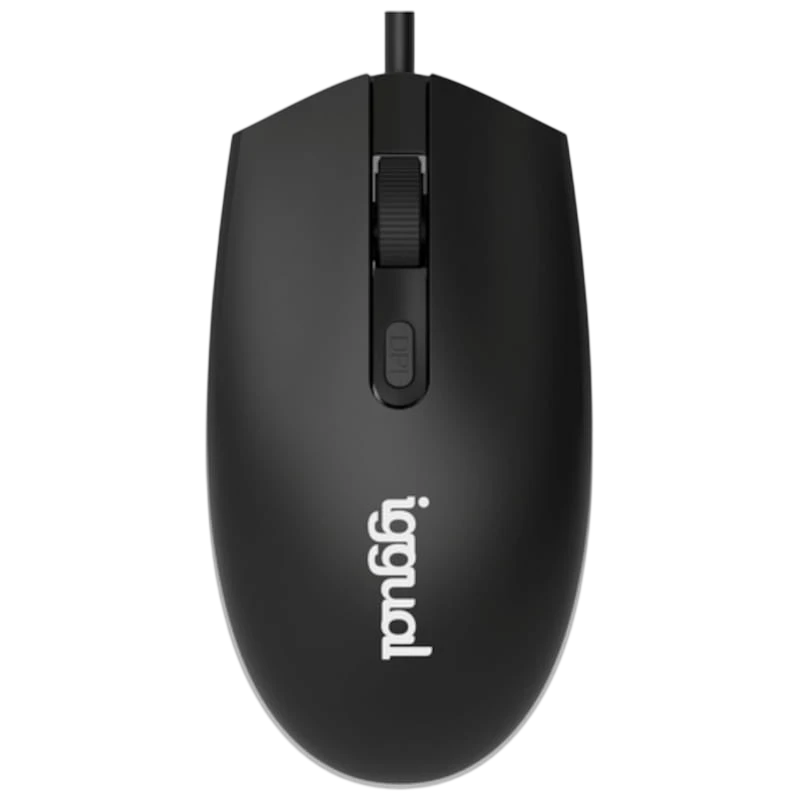 Iggual IGG317624 USB 1600 DPI Negro 4 botones Ratón