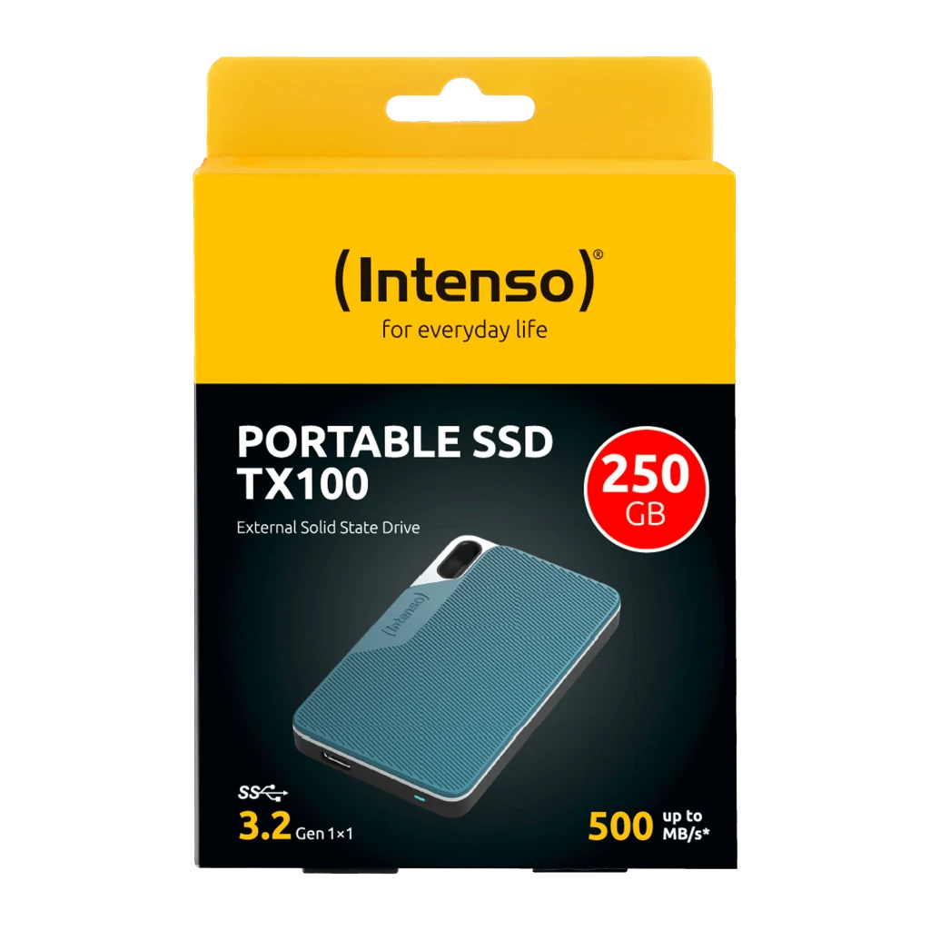 Intenso TX100 250GB USB-C 3.2 Gen 1 500MB/s SSD externo