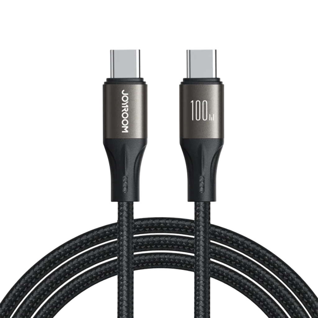 Joyroom Cable Light‑Speed Series 100 W USB‑C a USB‑C 1,2 m (Negro)