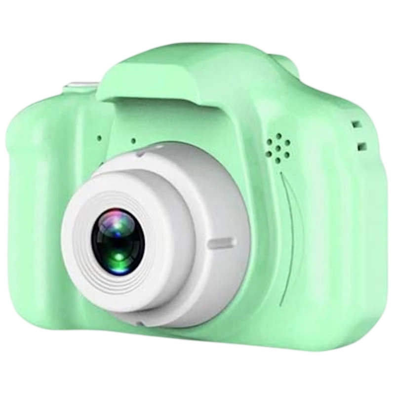K1 Versión Mejorada 600mAh Verde 2 pulgadas Full HD tarjeta 32GB Cámara digital para niños