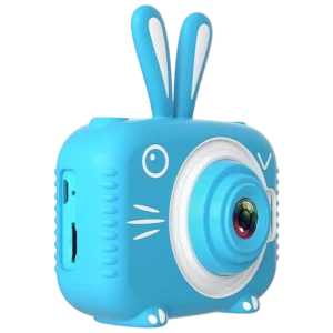 K3 Diseño Conejo Azul 2 pulgadas tarjeta 32GB 600mAh Cámara digital para niños