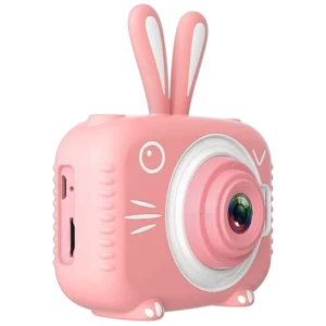 K3 Diseño Conejo Rosa 2 pulgadas tarjeta 32GB 600mAh Cámara digital para niños