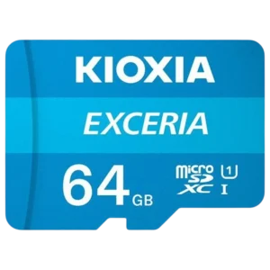 Kioxia Exceria 64GB 100MB/s Clase 10 Tarjeta microSD + Adaptador