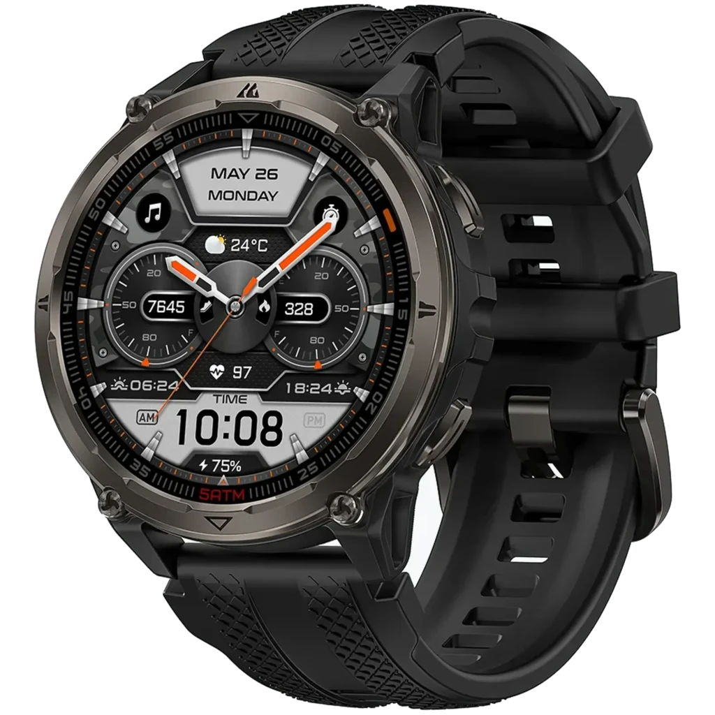 KOSPET Orb 2 Negro 1,43 pulgadas AMOLED GPS doble banda Llamadas Bluetooth 16 días +170 deportes 5ATM IP69K Smartwatch