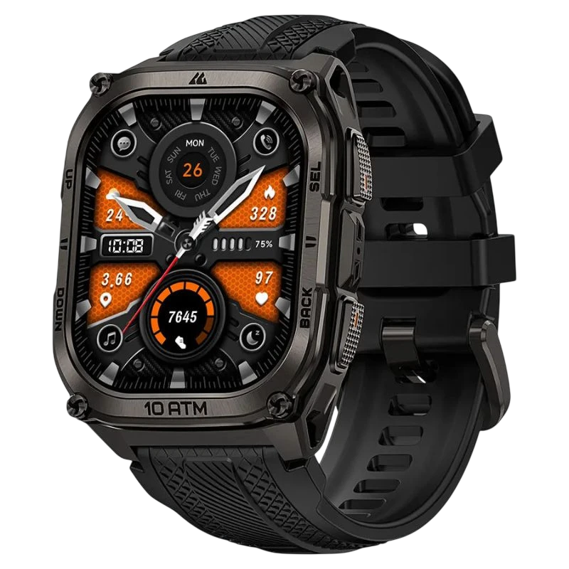 KOSPET Tank M4 32GB 1,96 pulgadas AMOLED GPS Llamadas Bluetooth 15 días 10ATM IP69K Smartwatch
