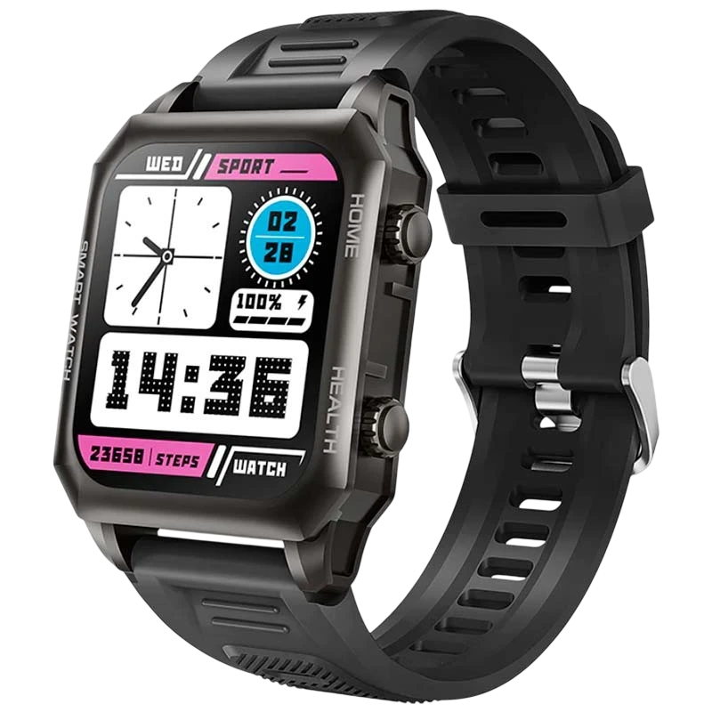 Kumi KU3 Max Negro 1,69 pulgadas TFT 7 días IP67 Smartwatch