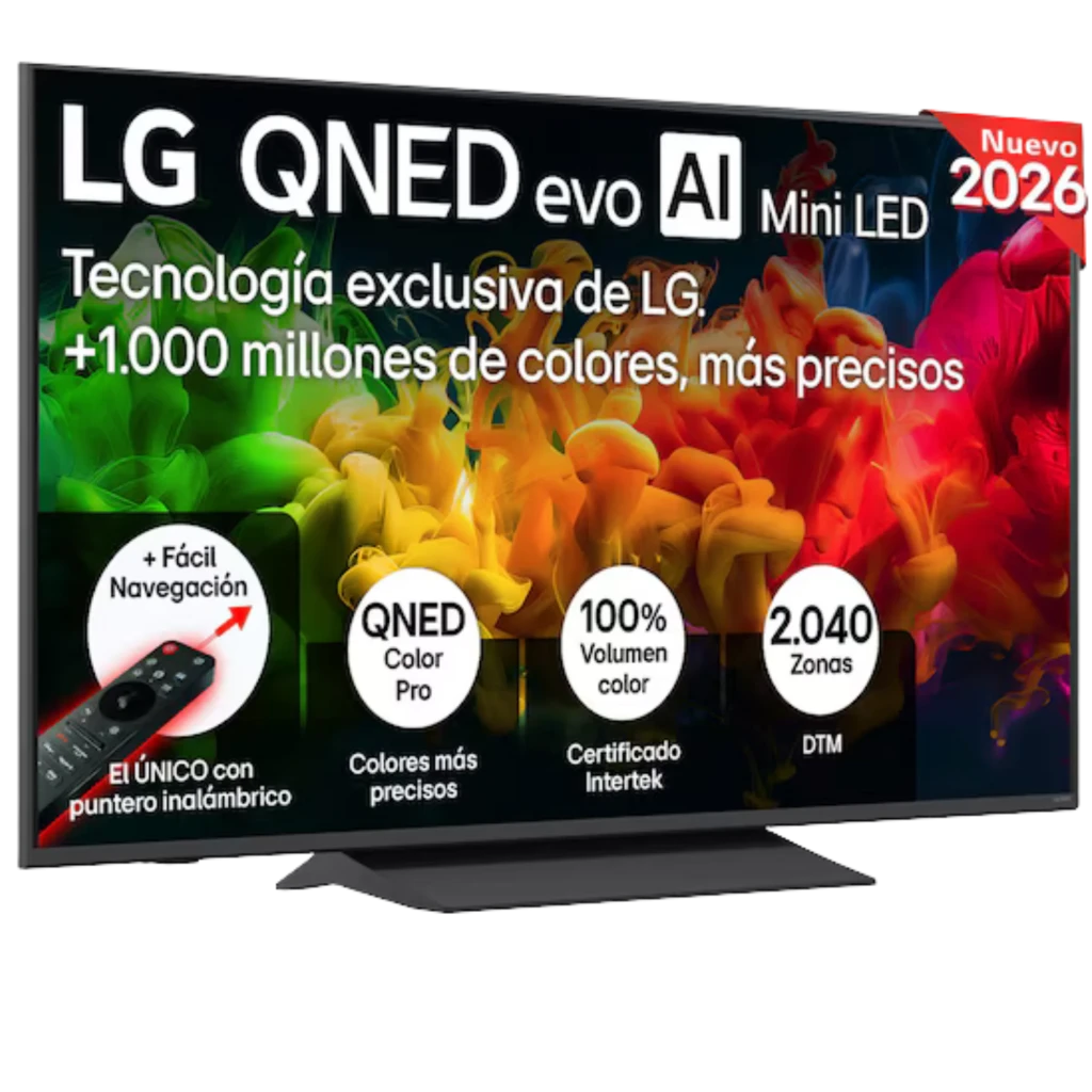 LG 65QNED81B6A 65 pulgadas 4K QNED HDR10 webOS Smart TV