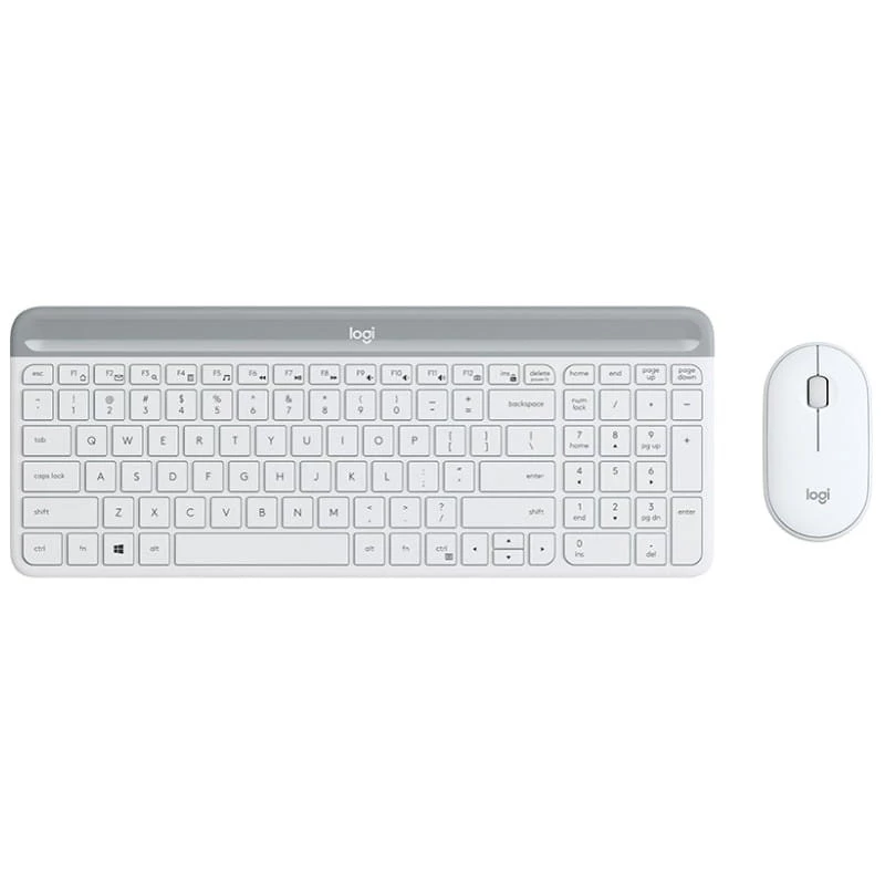 Logitech Slim Wireless Combo MK470 Español Blanco 1000 DPI Teclado inalámbrico de membrana + ratón