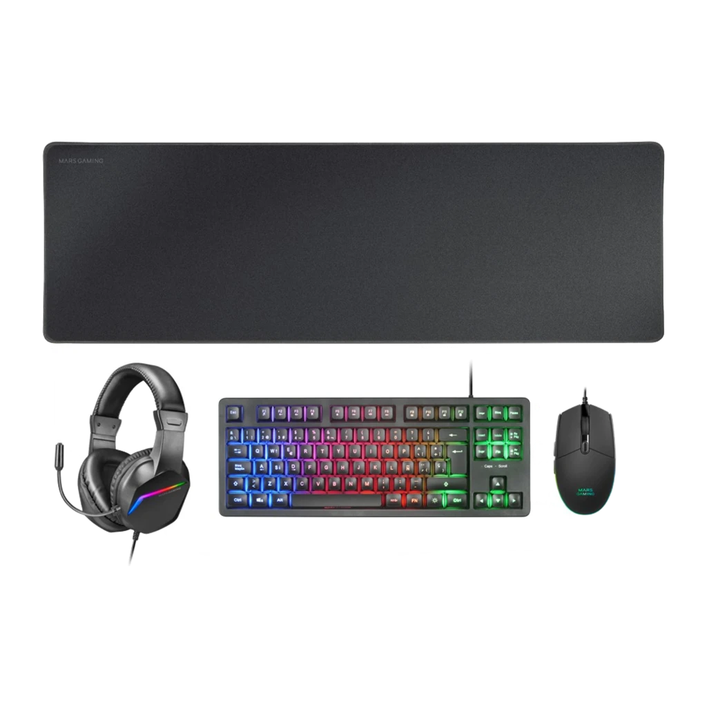 Mars Gaming MCP-RGB3 3200 DPI RGB Micrófono Pack gaming