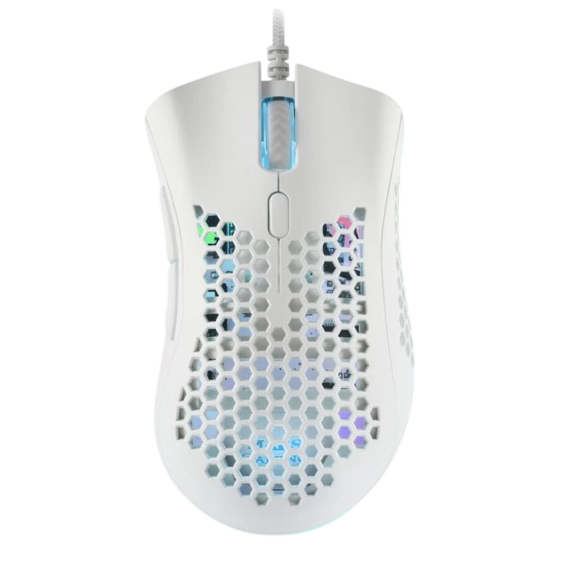 Mars Gaming MMEXW USB RGB 32000 DPI Blanco 7 botones 75 g Ratón