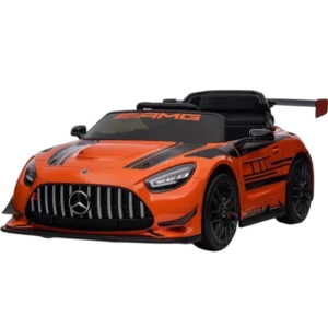 Mercedes AMG GT3 Naranja 12V 2 motores 5km/h 30kg Coche eléctrico para niños