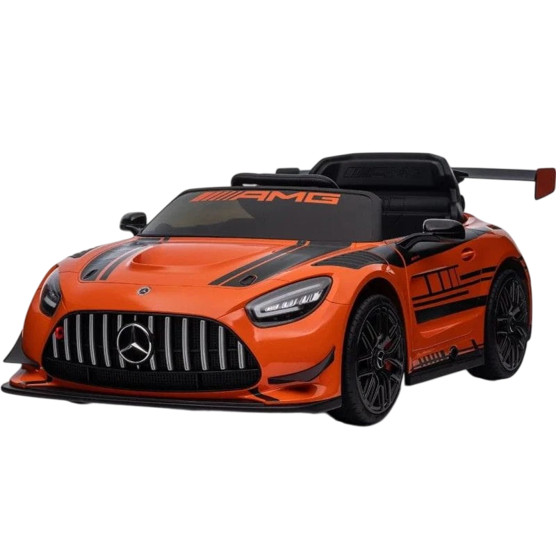 Mercedes AMG GT3 Naranja 12V 2 motores 5km/h 30kg Coche eléctrico para niños