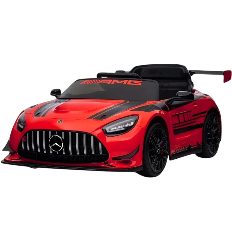 Mercedes AMG GT3 Rojo 12V 2 motores 5km/h 30kg Coche eléctrico para niños