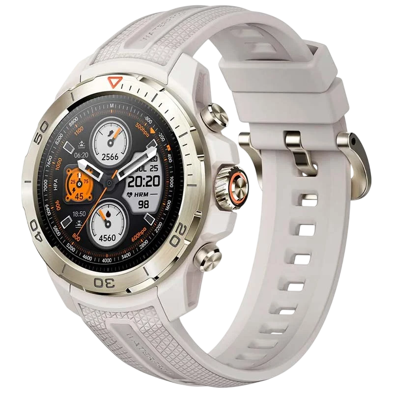 Mibro GS Explorer Blanco 1,32 pulgadas AMOLED GPS NFC 20 días +150 deportes 10ATM Smartwatch