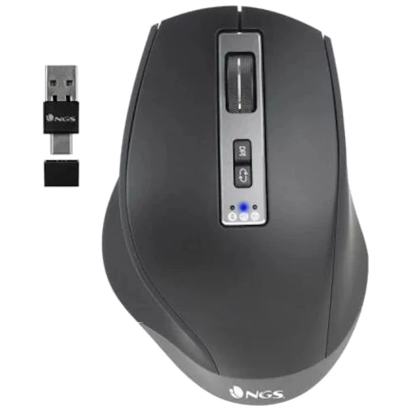 NGS BLUR-RB Bluetooth + USB Type-A 3200 DPI 6 botones 110 g Ratón inalámbrico