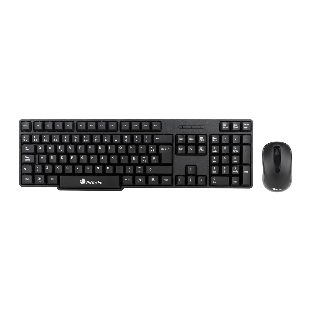 NGS Euphoria Kit QWERTY Teclado y ratón inalámbrico