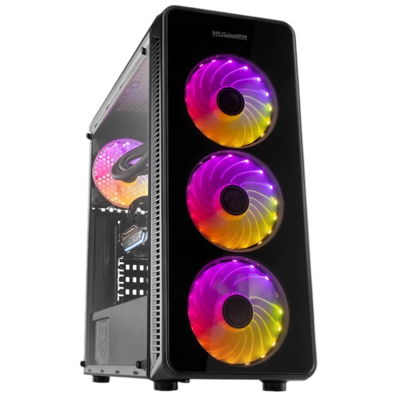 NOX Hummer TGM ARGB Cristal templado USB 3.0 Caja PC