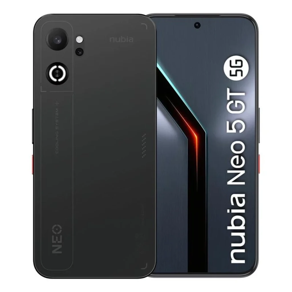 Nubia Neo 5 GT 5G 12GB/256GB Negro 6,8 pulgadas AMOLED 144Hz 50MP 6210mAh 80W NFC